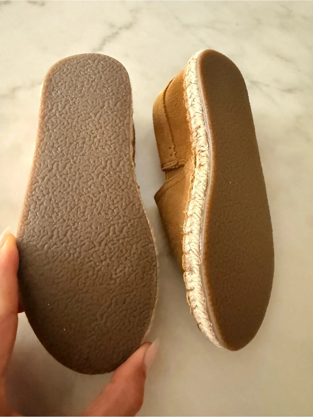 ZARA Kids Tan Suede Moccasin Slip-Ons